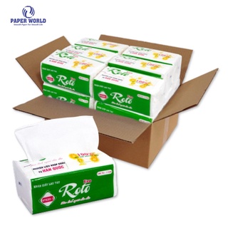[COMBO RTE20-1] Khăn giấy rút đa năng ROTO ECO RTE20-1 | Thế Giới Giấy - 100% bột giấy nguyên sinh - 102 tờ/1 gói