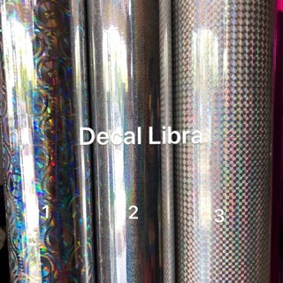 Decal bạc kim tuyến các mẫu khổ 60cm