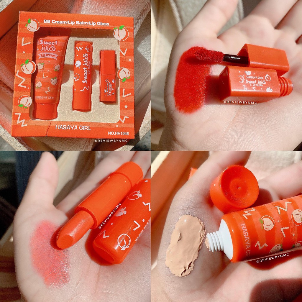 Sét Trang điểm Hasayal 3 món trái đào | BigBuy360 - bigbuy360.vn