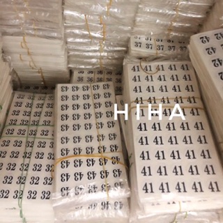 Decal size dán số - đủ số