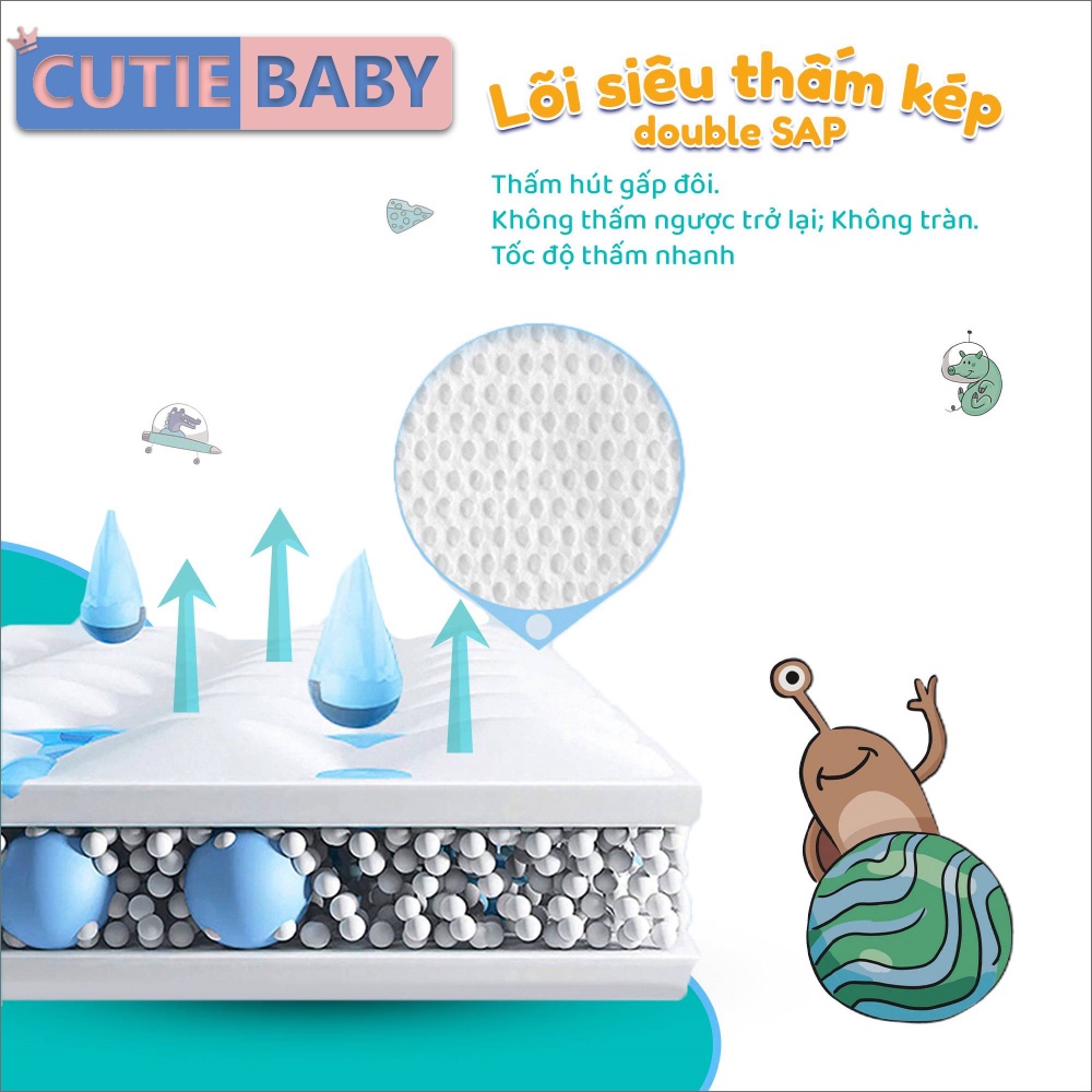 Bỉm Tã Yiying Bông, Tên lửa dán/quần Nội Địa Trung S72/M60/L52/XL44/XXL40/XXXL36 Cho Bé, Trẻ Sơ Sinh - Cutiebaby