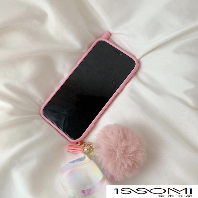 Ốp Điện Thoại Màu Hồng Sáng Tạo Cho Iphone11 12pro Max X Xr 7 8plus Se | BigBuy360 - bigbuy360.vn