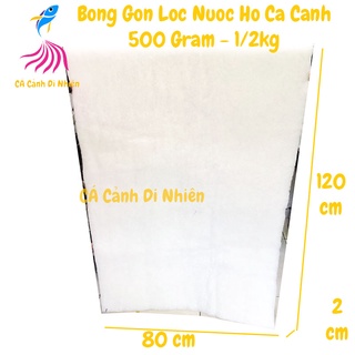 Nửa kg bông gòn lọc nước cho hồ cá - Bông lọc nước bể cá 500 gram