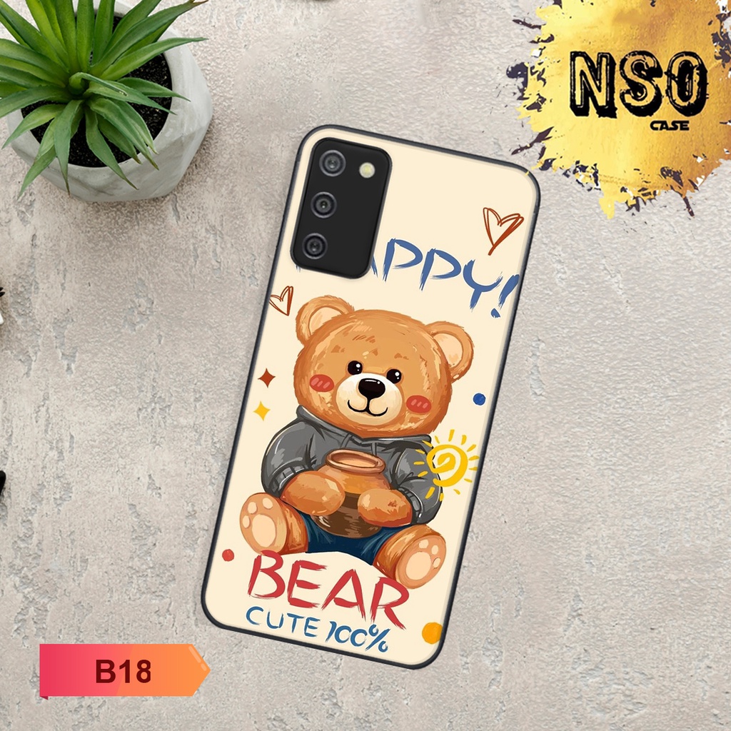 Ốp Lưng Samsung A03 - Samsung A03s - Samsung A03 Core - Samsung A02 - Samsung A02S  In Hình Gấu BEAR Siêu Đáng Yêu Cute