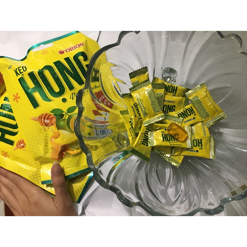 kẹo họng Orion vị quất mật ong 87,5g chính hãng