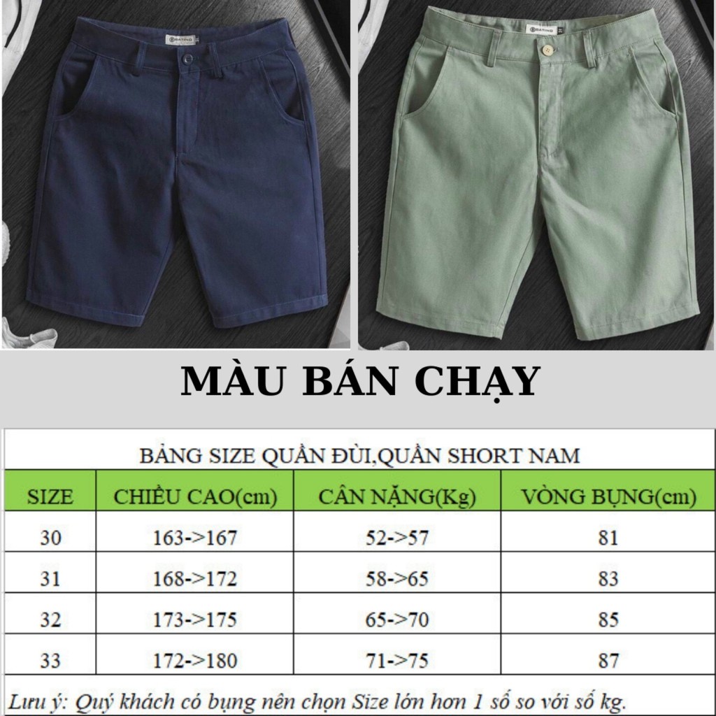 [Giảm giá thần tốc] Quần Short Nam Kaki Mềm Mịn Trẻ Trung Phong Cách Hàn Quốc TR001