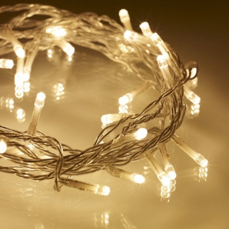 Dây đèn led trang trí noel ngoài trời dài 4m 8m 10m bóng có hộp chỉnh chóp