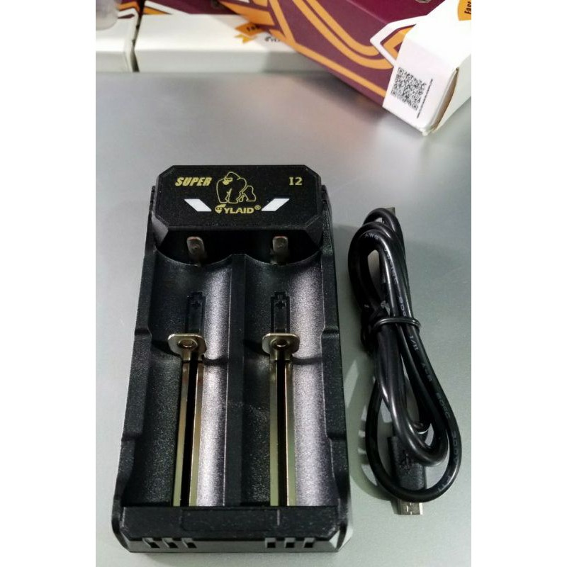 Sạc pin Cylaid I2 cho pin 18650, 26650, 21700, 18350, 20700, 14500, 17500, 16340...