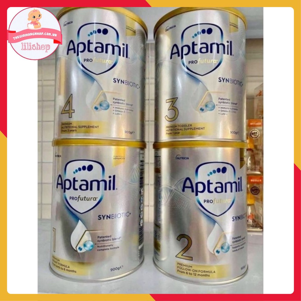 Sữa Aptamil Profutura Úc số 1,2,3,4 mẫu mới – 900 Gram