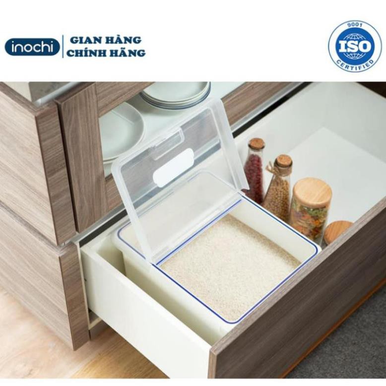 Thùng Đựng Gạo -thông minh Cao Cấp INOCHI Sendai 12 KG Nắp Nhựa Kháng Khuẩn Chống Ẩm cao cấp tiêu chuẩn nhật THGN12 | BigBuy360 - bigbuy360.vn