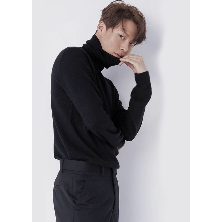 Áo thun Tay dài Cổ lọ Basic WINTER CVC - Giá sỉ Unisex