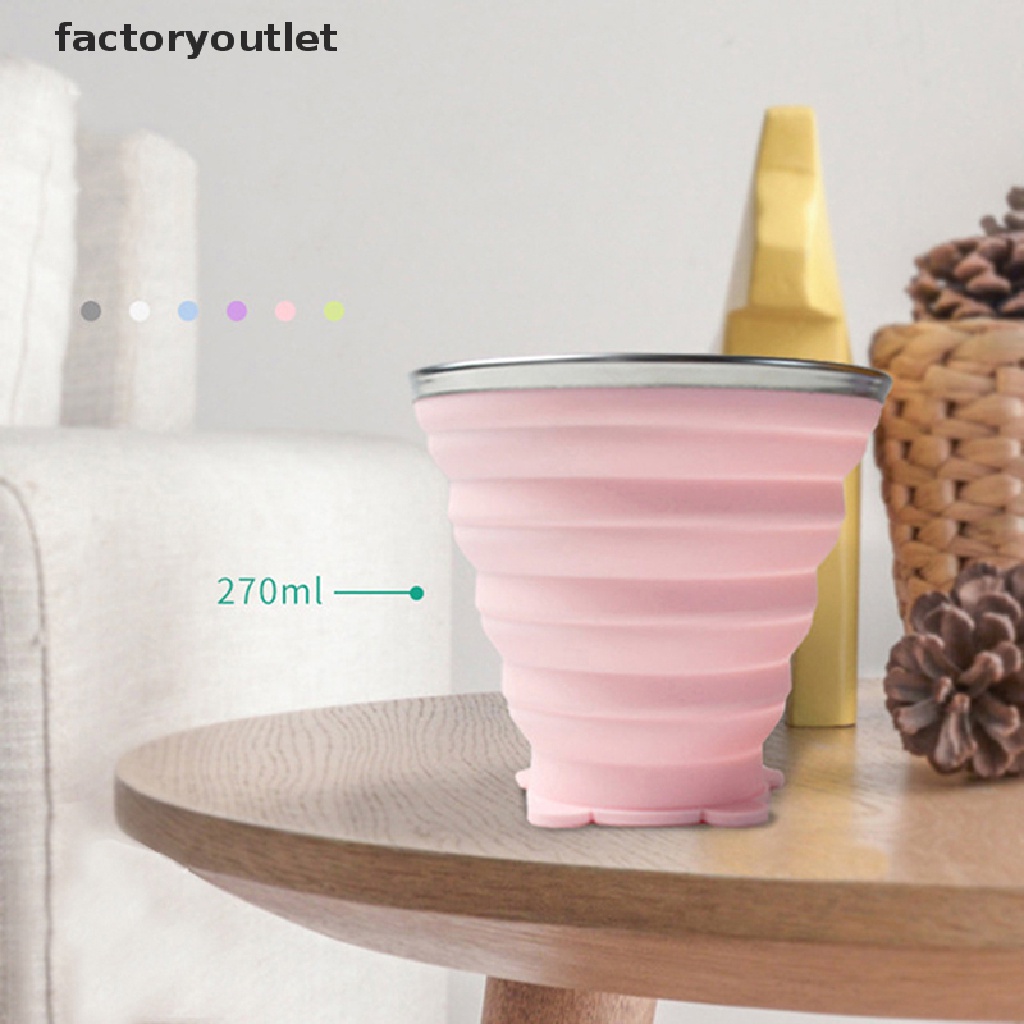 Cốc uống nước bằng silicone có thể gấp gọn tiện lợi