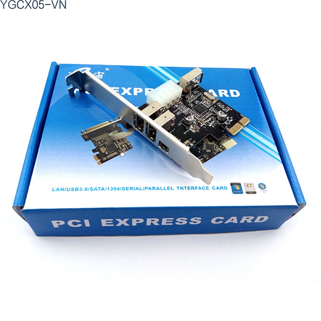 Thẻ Mở Rộng 1394a Pci-E Video Với 3 Cổng Pci-E 800 / 400 / 200 / 100mbps