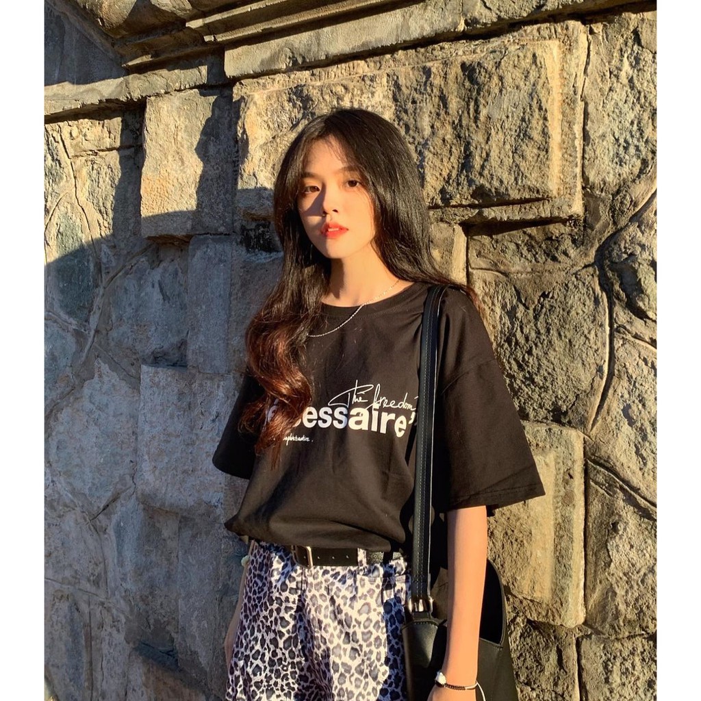 Áo thun nữ BLACKDOKI-Nécessaire , áo phông basic form rộng tay lỡ chất cotton dày dặn cá tính M141