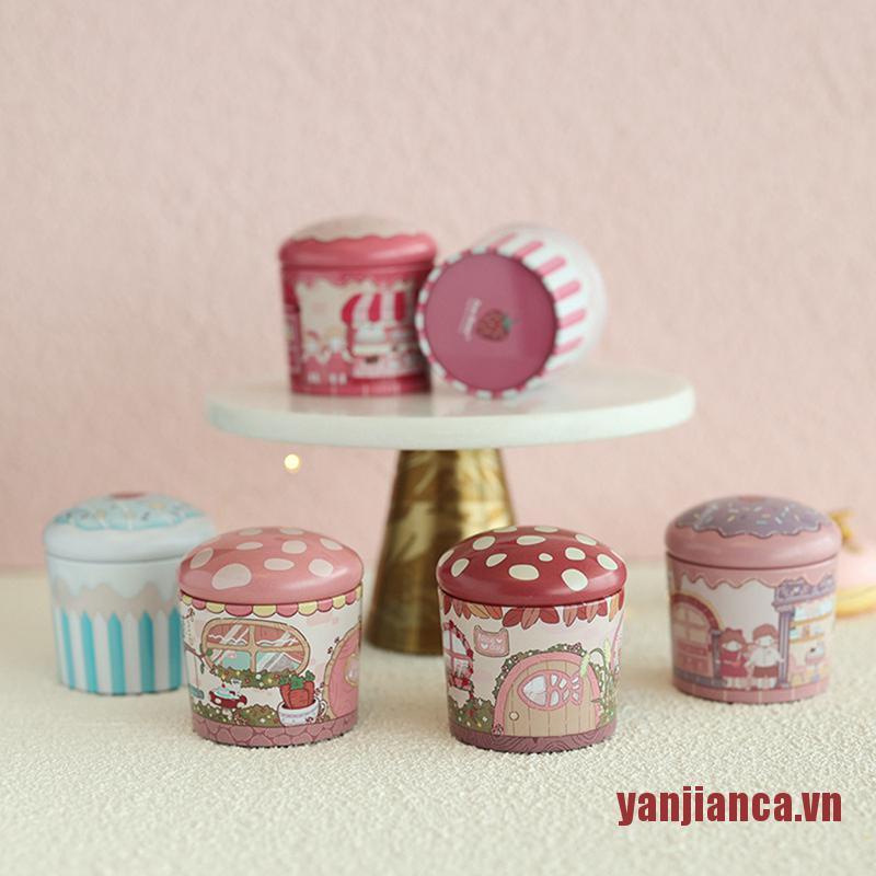Yanca Hộp Thiếc Nhỏ Đựng Bánh Kẹo Hình Trống Cho Đám Cưới