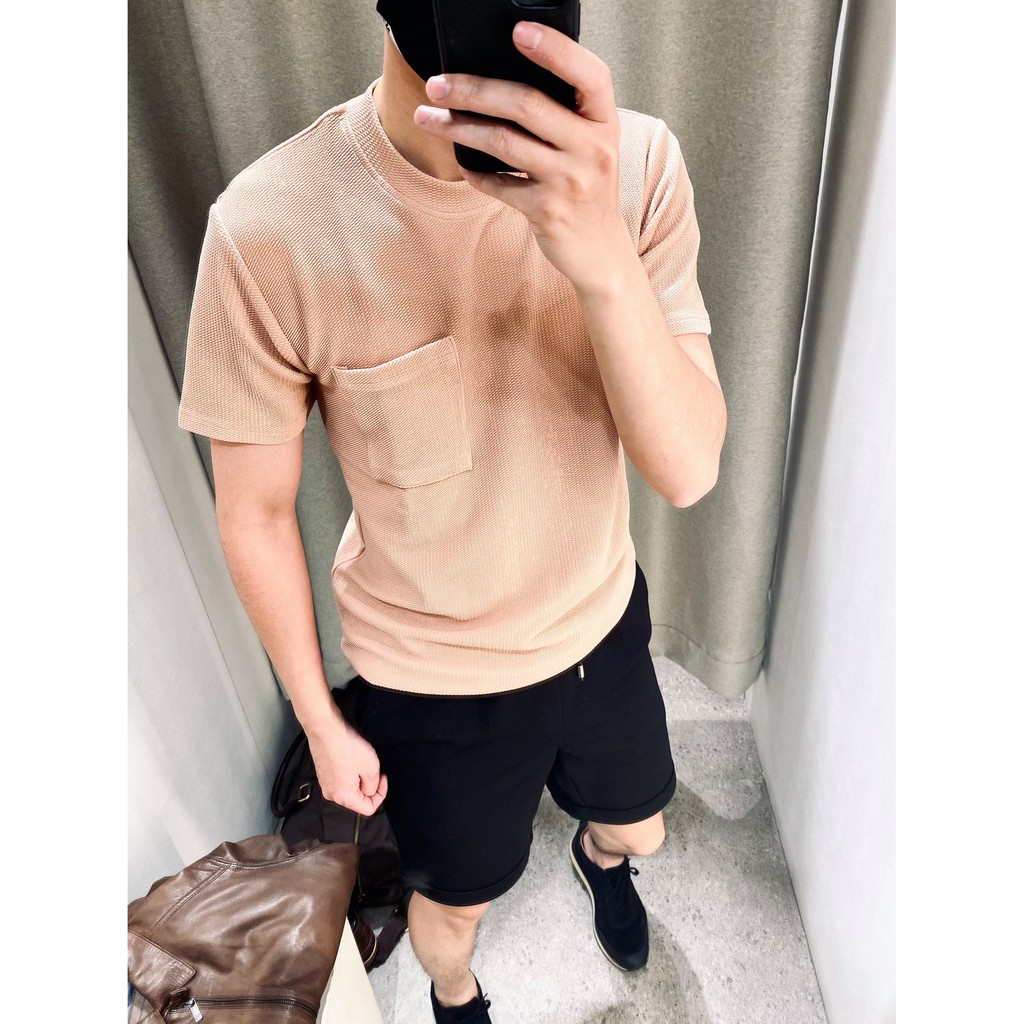 Áo Phông Nam Trơn Vải Sóng