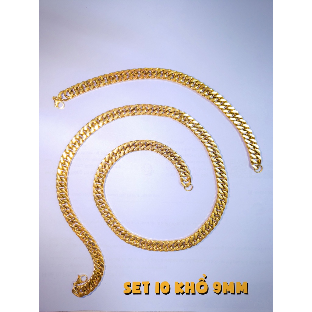 Dây chuyền/vòng tay vàng 18K sang trọng cho nam