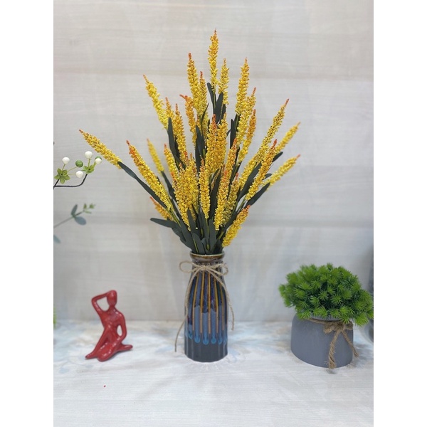 Chậu hoa giả, bình hoa lụa trang trí decor, làm quà tặng
