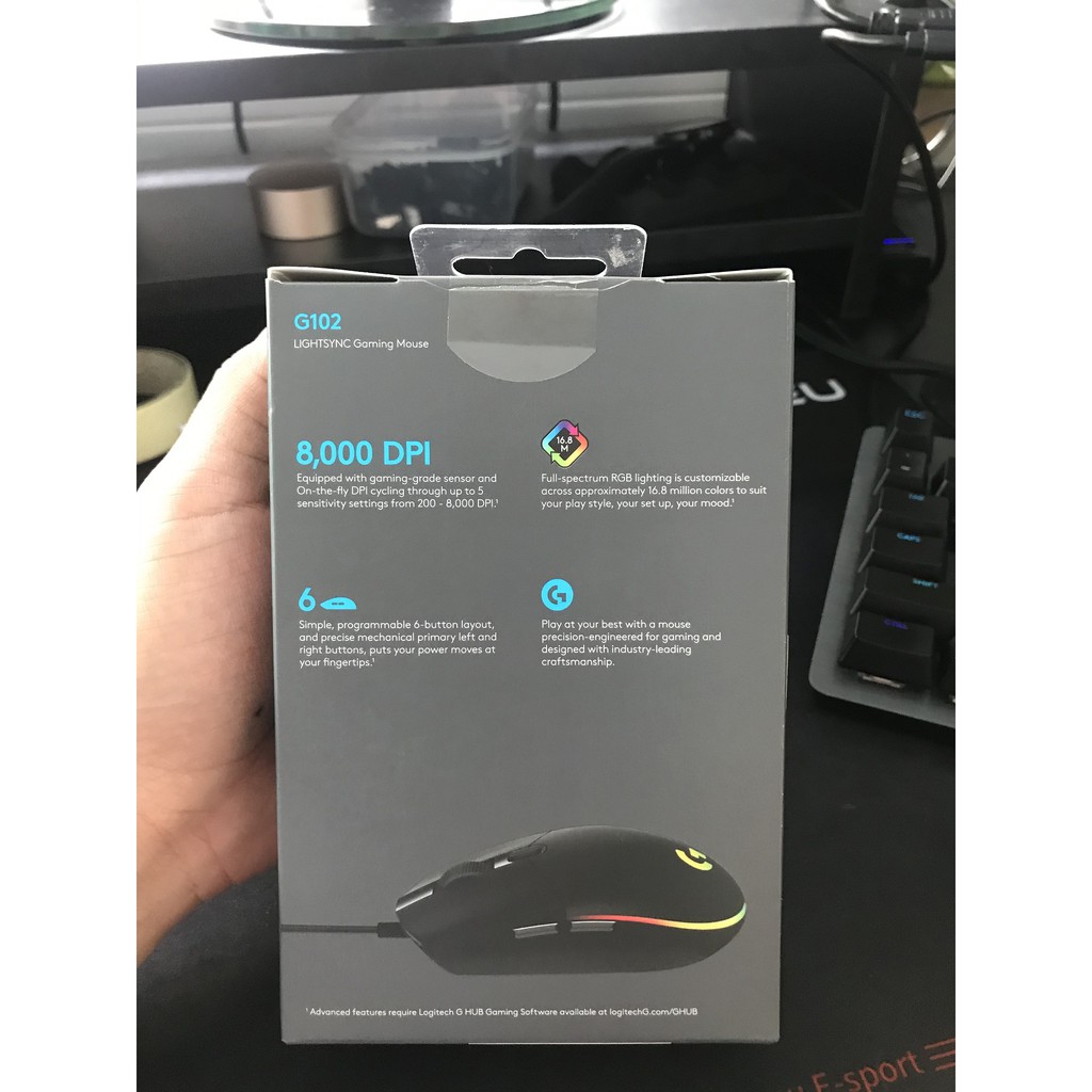 Chuột gaming Logitech G102 LIGHTSYNC GEN2 NEW Chính Hãng 100%
