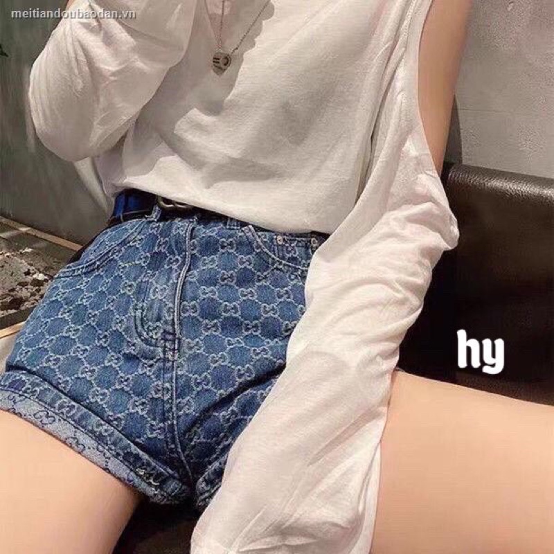 Quần Jean ống rộng [Ảnh thật] quần bò ống suông hoạ tiết cực đẹp