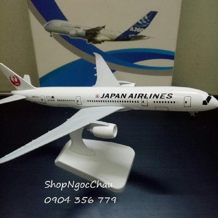 Mô hình máy bay tĩnh Boeing B787 Japan Airlines 18cm