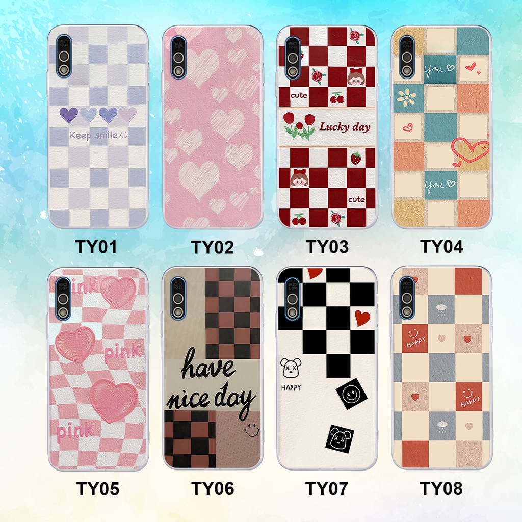 Ốp Vsmart Bee / Bee 3 caro trái tim cá tính, thời trang siêu đẹp, siêu phong cách