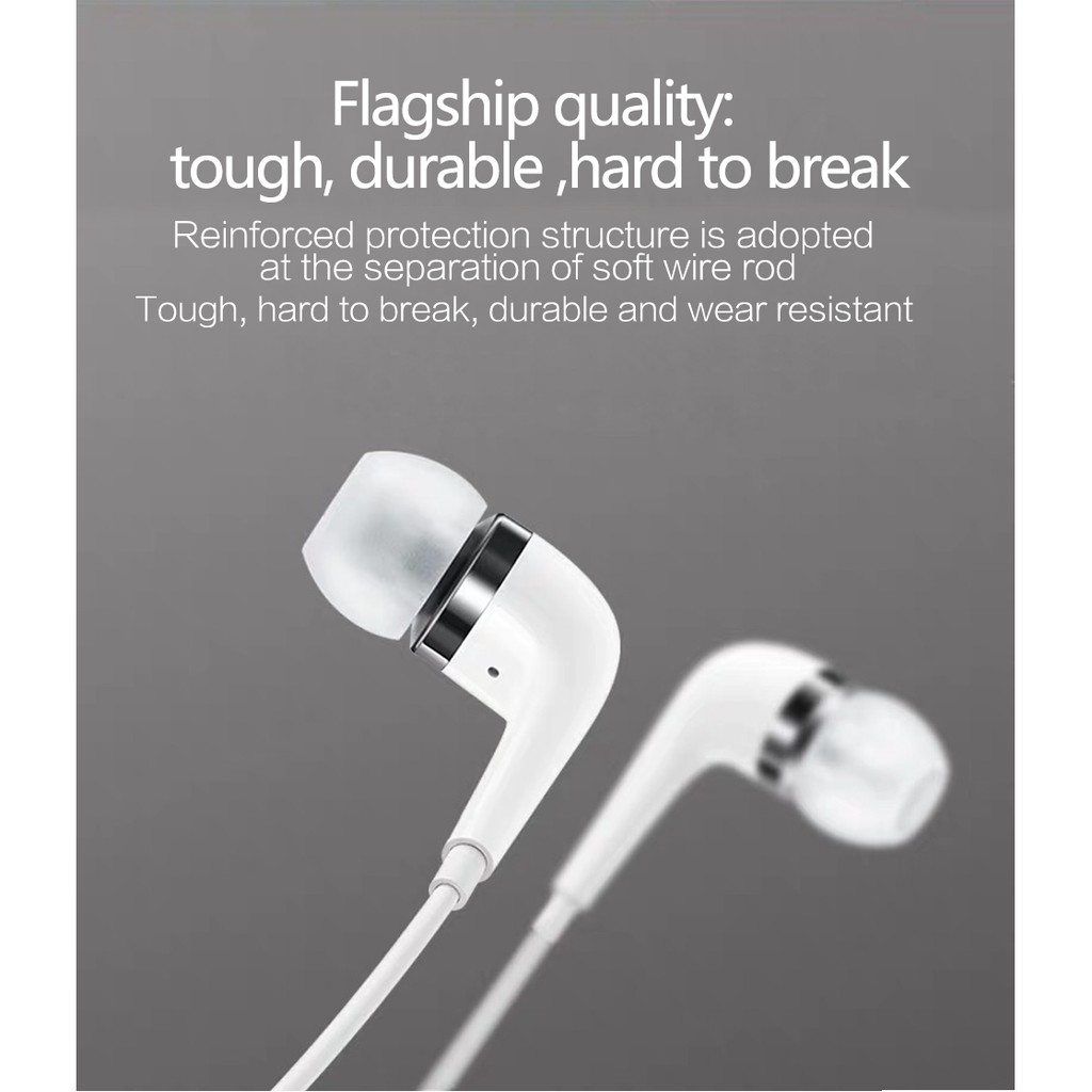 Tai nghe nhét tai in ear jack đầu cấm 3.5, dây dài của tai nghe có dây 120cm, mic đàm thoai BH 12 tháng FENGZHI LIFE E56