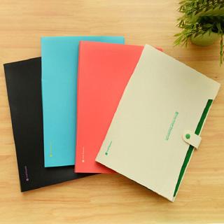 Expandable Documents File Folder Organizer 8-Pocket Folders A4 Size Snap Button Closure