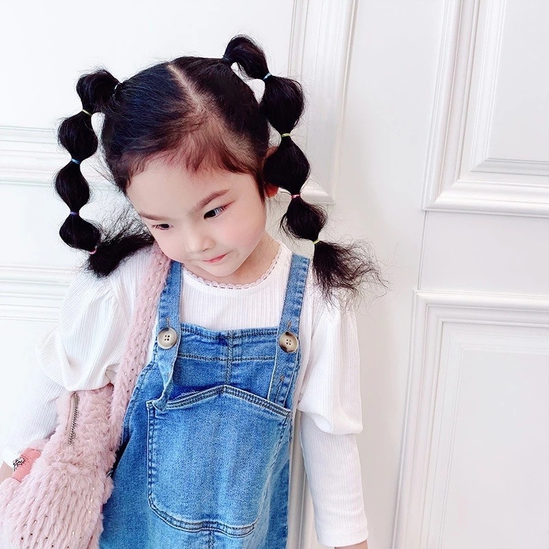 Set 1000 Thun Cột Tóc Nhiều Màu Sắc Sử Dụng Một Lần Dành Cho Nữ