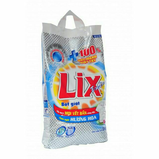 Bột Giặt LIX Extra Hương Hoa 9Kg EB010 - Tẩy Sạch Vết Bẩn Cực Mạnh