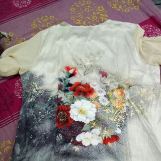 BỘ LỤA HOA TRUNG NIÊN