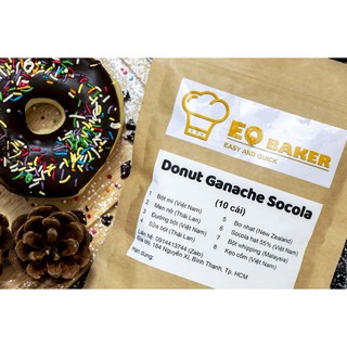 Bột làm bánh cân sẵn Donut Socola EQ Baker _ Pre-weighed flour for Chocolate Donut EQ Baker