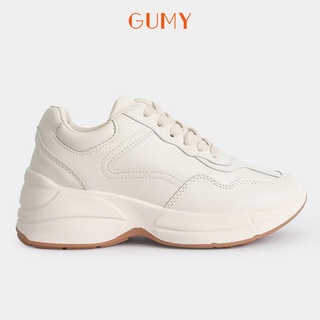 Giày thể thao nữ độn đế trắng A195
