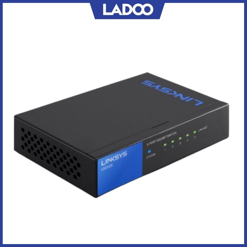 Bộ chuyển mạch LINKSYS LGS105 UNMANAGED 5-PORT BUSINESS GIGABIT SWITCH