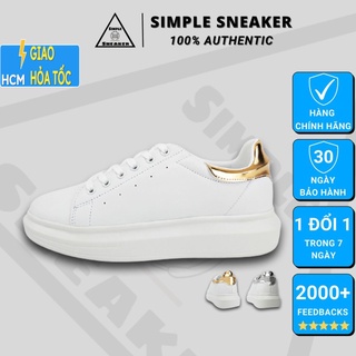 Giày Domba Sneaker Chính Hãng💙FREESHIP💙Domba High Point White Metallic Gold- Giày Thể Thao Domba Auth- Simple Sneaker