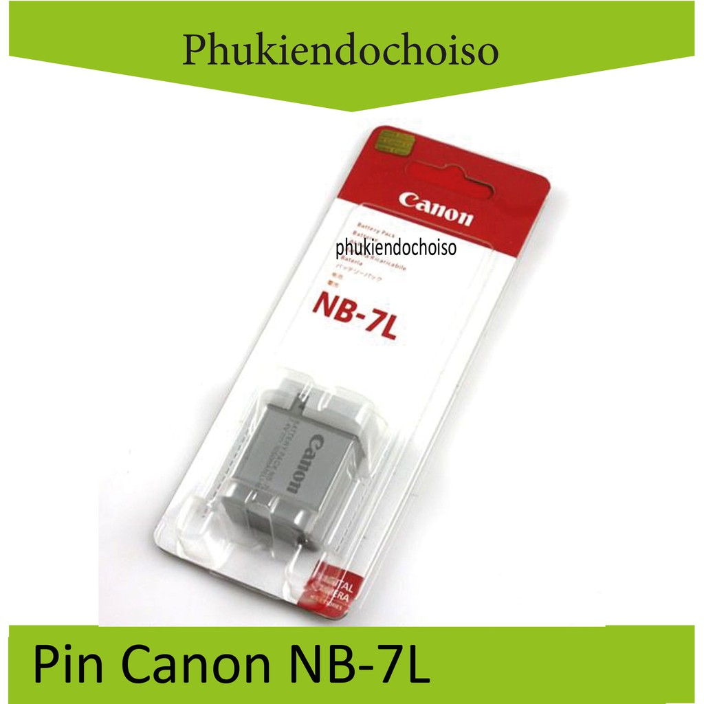 Bộ Pin sạc thay thế 1 pin 1 sạc máy ảnh Canon NB-7L