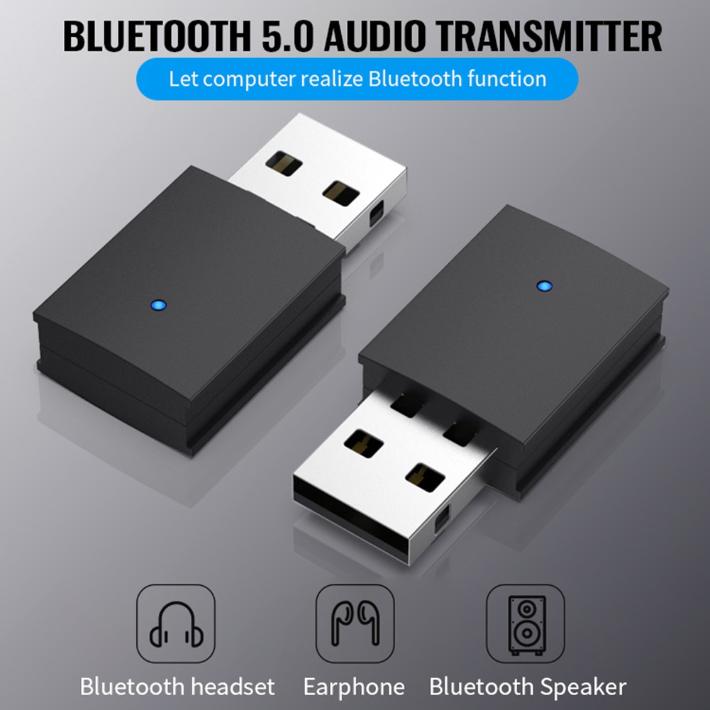 PC Usb Nhận Tín Hiệu Âm Thanh Bluetooth 5.0 Kèm Dây Cáp Âm Thanh Jack 3.5mm