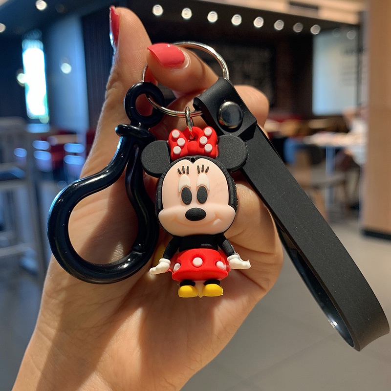 Móc khóa thiết kế hình khủng long/ chuột Mickey