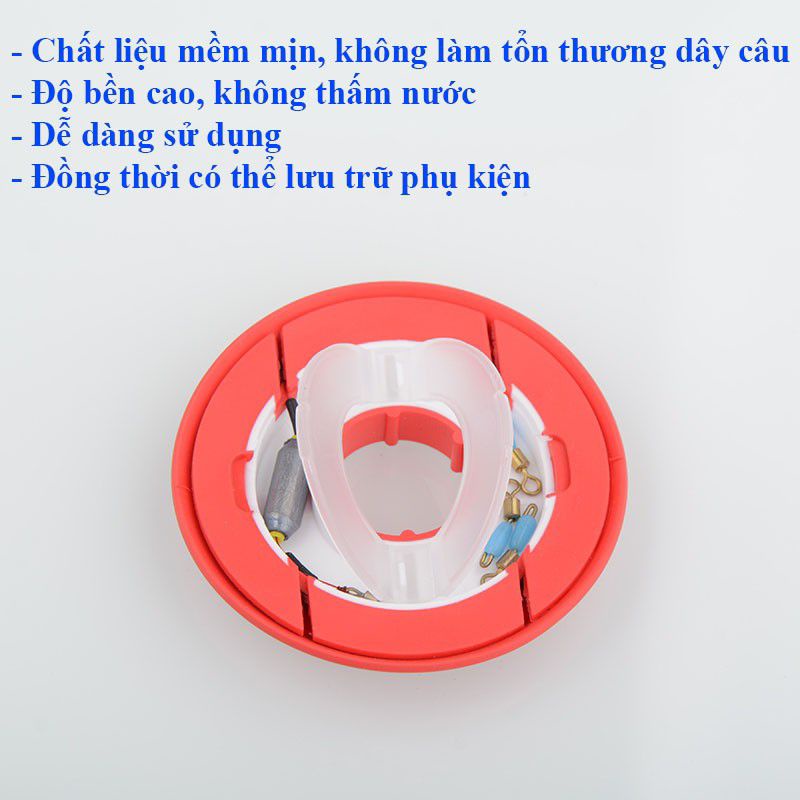 Trục câu cá Silicon cuốn thẻo, chuyên dụng không làm hư hại dâycâu đài,câu đơn pk-47(sản phẩm y hình)