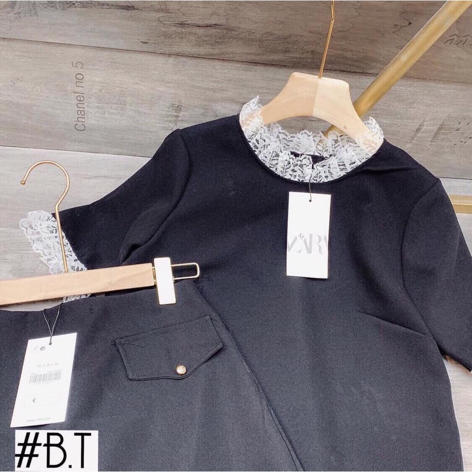 SÉT ÁO VIỀN REN KÈM CHÂN VÁY A CHO NỮ