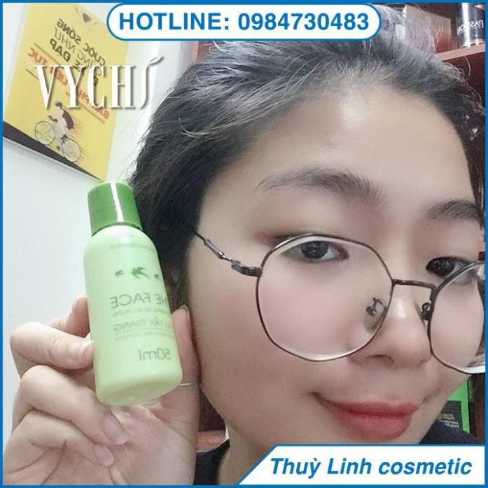 [SẢN PHẨM CHÍNH HÃNG] Bộ ba SKINCARE SỮA RỬA MẶT/GEL TẨY TẾ BÀO CHẾT/DẦU TẨY TRANG THEFACE-VYCHI chai nhỏ 50ml