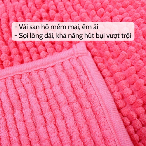 [SIÊU THẤM HÚT] Thảm lau chân  Thảm chùi chân san hô mềm mịn, chống trơn trượt dễ giặt giá rẻ (giao ngẫu nhiên)