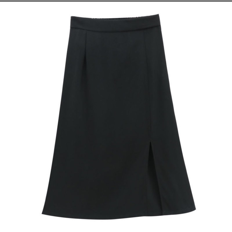 Chân váy dài chữ A xẻ tà, chân váy chữ A kiểu dáng Hàn Quốc trẻ trung | BigBuy360 - bigbuy360.vn