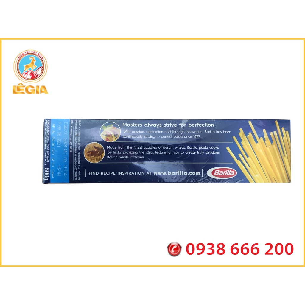 MÌ Ý SPAGHETTI n.5 BARILLA HỘP 500G