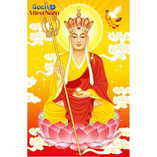 Tranh đính đá 5D , Tranh Địa tạng vương bồ tát đính full đá