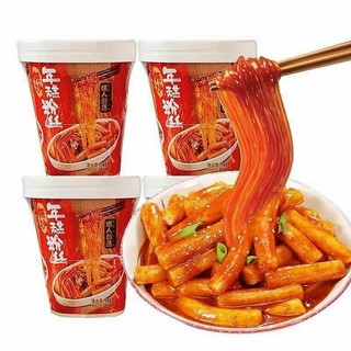 Một ly miến cay trộn tobokki siêu cay Hongkong ly 160gam