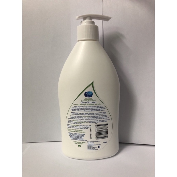 Kem dưỡng thể Enya Olive Oil Lotion 500ml.Made in Úc