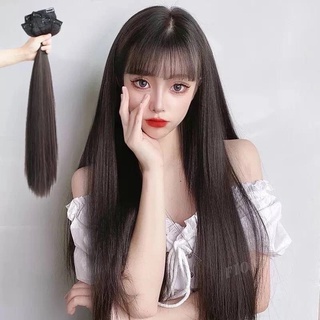 Sét 3 dải kẹp tóc giả kẹp thẳng cao cấp làm dày tóc 50cm