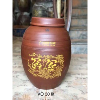 Hũ sành ngâm rượu 30l Bát Tràng