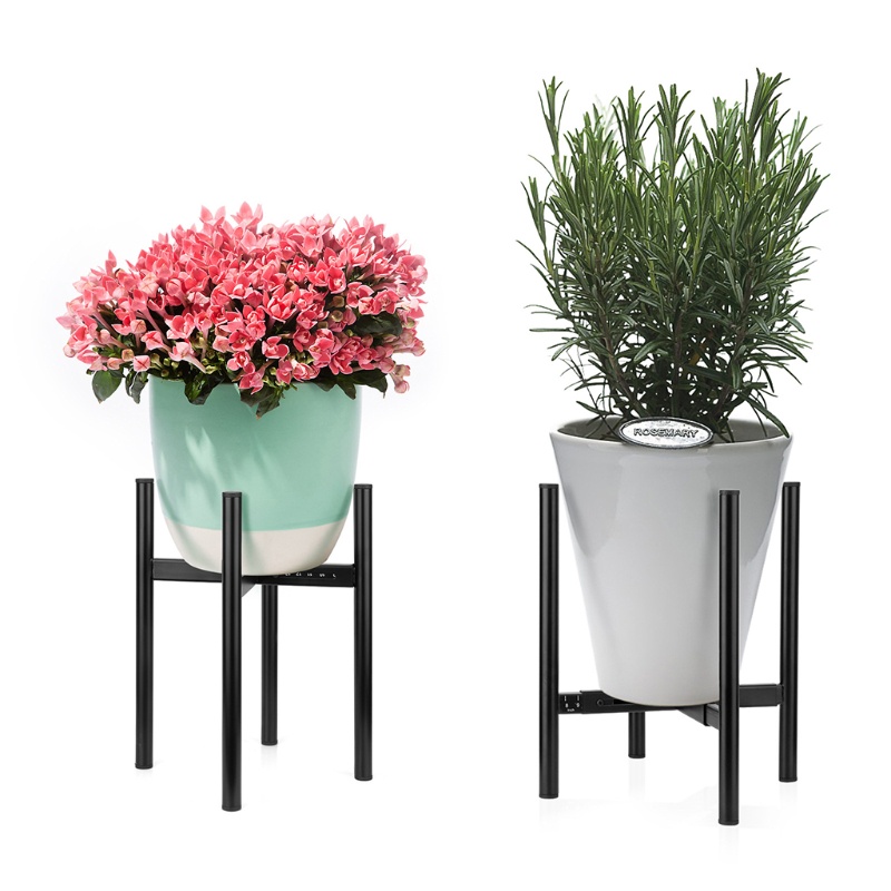Giá Đỡ Chậu Cây Bằng Kim Loại Chiều Rộng 8-12 Inch Có Thể Điều Chỉnh Dùng Trang Trí Trong Nhà / Ngoài Trời